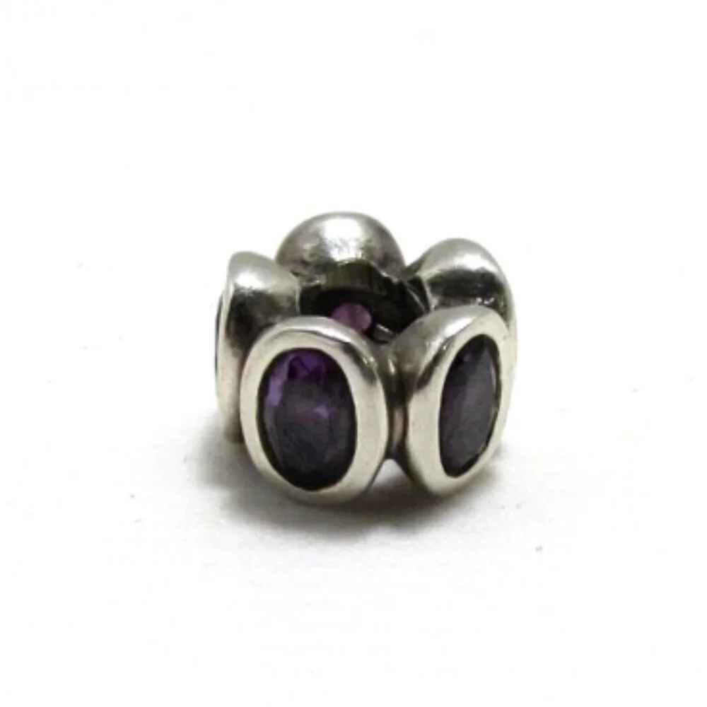 Pandora Purple Oval Lights ACZ Charm (790311ACZ)